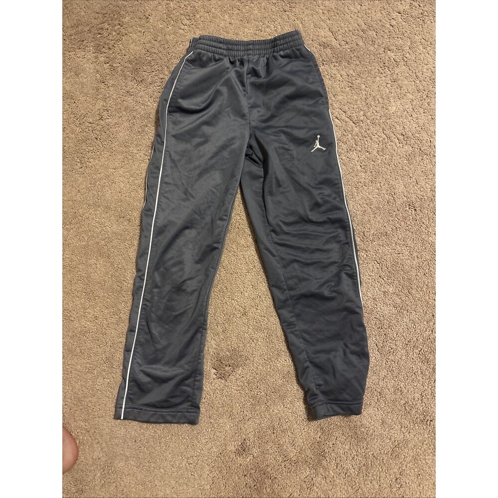 Air Jordan Boy`s Joggers Track pants Logo Youth Sizes  L  Gray Black